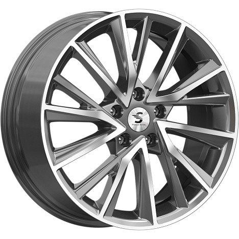 СКАДPremiumSeries KP010 diamond_gloss_graphite 7.5x18/5x108 D65.1 ET36  