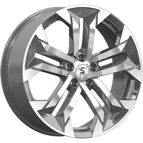 СКАДPremiumSeries KP015 diamond_gloss_graphite 7.5x19/5x114.3 D64.1 ET40  