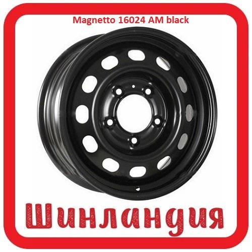 Magnetto 16024 AM black 6.5x16/5x139.7 D98 ET40  