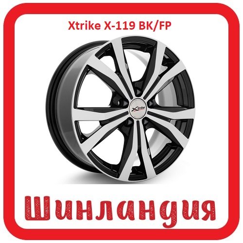 Xtrike X-119 BK/FP 6.5x16/5x100 D67.1 ET38  
