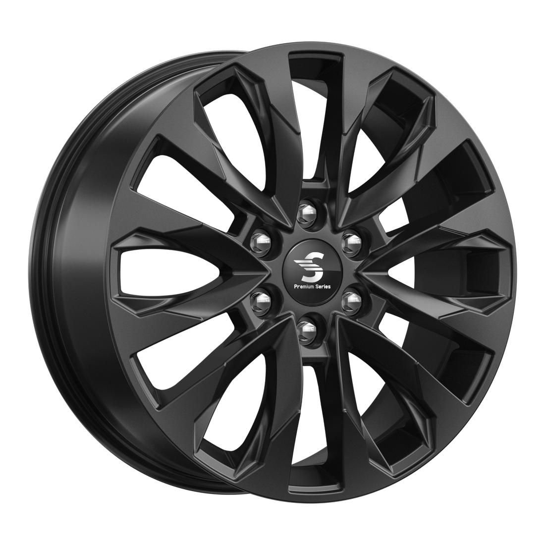 СКАД Premium КР007 (20_Pajero Sport) Fury black 8x20/6x139.7 D67.1 ET38  