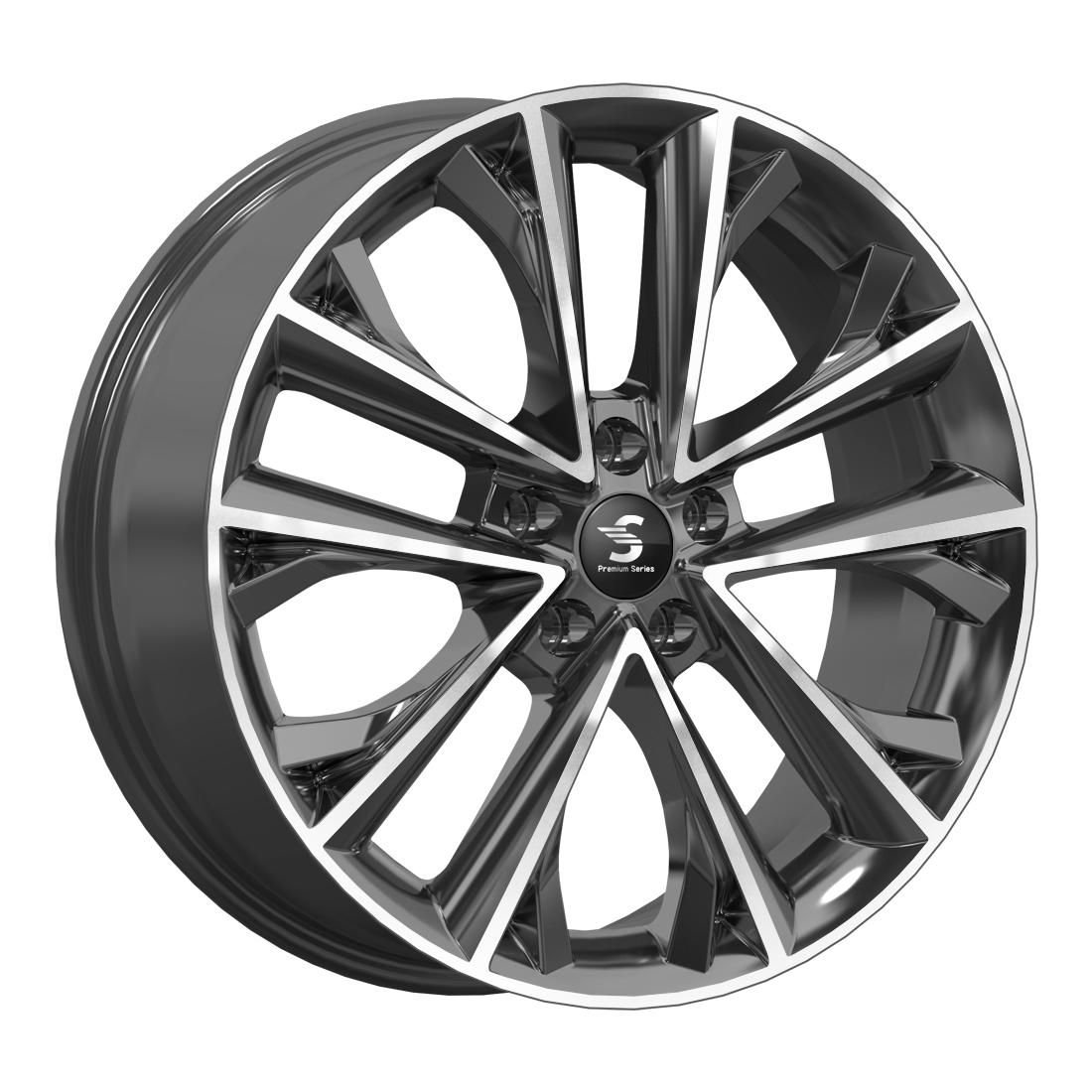 СКАД Premium КР012 (18_EXEED TXL) Diamond gloss graphite 7x18/5x108 D65.1 ET36  
