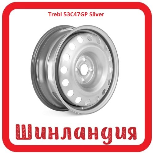 Trebl 53C47GP Silver 5.5x14/4x108 D63.3 ET47  