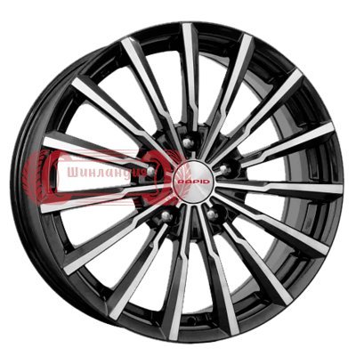 K&K Акцент-оригинал (КС641) Алмаз черный 5.5x14/4x100 D56.6 ET39  