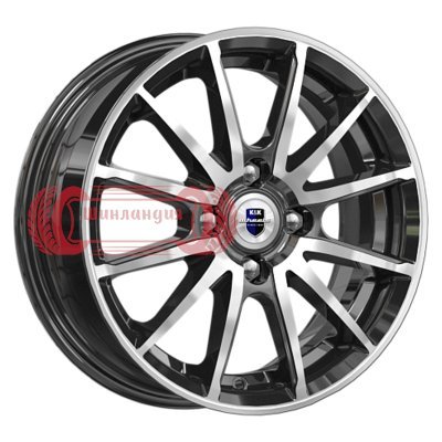 K&K Квант (КС960) Алмаз черный 5.5x14/4x100 D67.1 ET38  