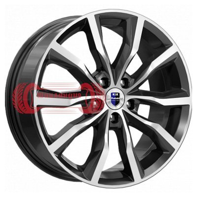 K&K Портер (КС906) Алмаз черный 7.5x18/5x108 D60.1 ET47  