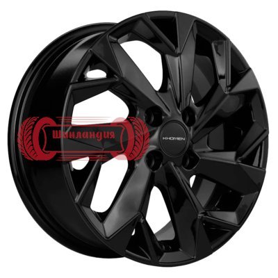Khomen Wheels KHW1402 (Solaris/Logan/Rio) Black 5.5x14/4x100 D67.1 ET43  