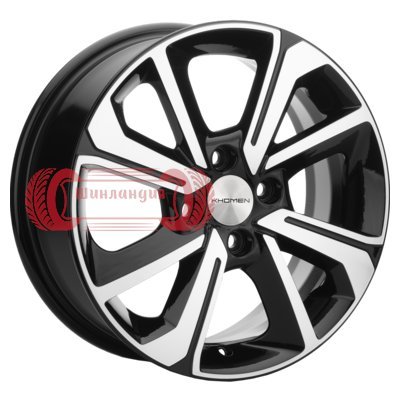 Khomen Wheels KHW1501 (Lada Granta) Black-FP 6x15/4x98 D58.6 ET36  