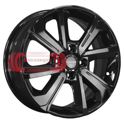 Khomen Wheels KHW1501 (Rio/Solaris) Black 6x15/4x100 D54.1 ET46  