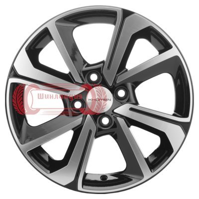 Khomen Wheels KHW1501 (XRay) Black-FP 6x15/4x100 D60.1 ET37  