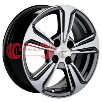 Khomen Wheels KHW1502 (Rio/Solaris) G-Silver-FP 6x15/4x100 D54.1 ET46  