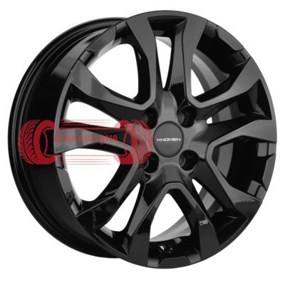 Khomen Wheels KHW1503 (Lada Granta) Black 6x15/4x98 D58.5 ET36  