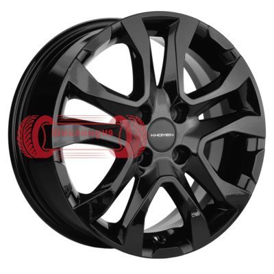 Khomen Wheels KHW1503 (Rio/Solaris) Black 6x15/4x100 D54.1 ET46  