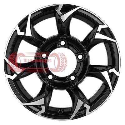 Khomen Wheels KHW1505 (Jimny) Black-FP 5.5x15/5x139.7 D108.1 ET5  