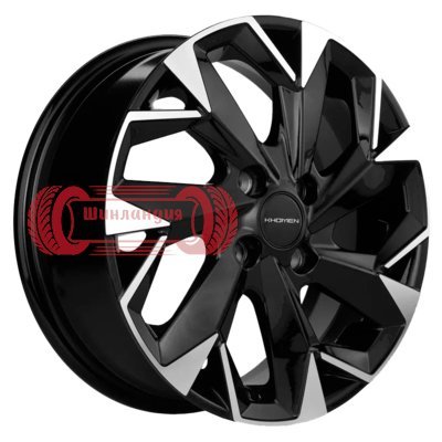 Khomen Wheels KHW1508 (Lada Granta) Black-FP 6x15/4x98 D58.6 ET35  