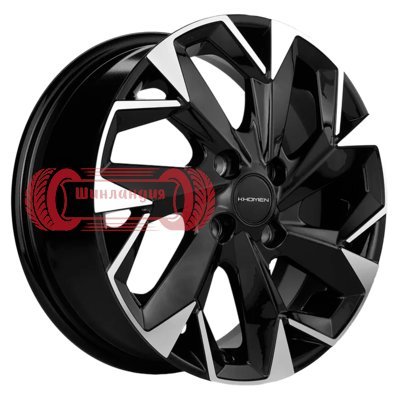 Khomen Wheels KHW1508 (Logan/Sandero) Black-FP 6x15/4x100 D60.1 ET40  