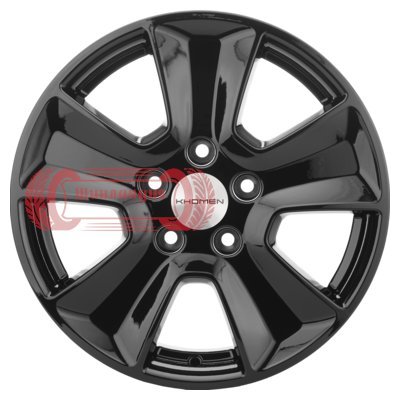 Khomen Wheels KHW1601 (Renault/Nissan) Black 6.5x16/5x114.3 D66.1 ET50  