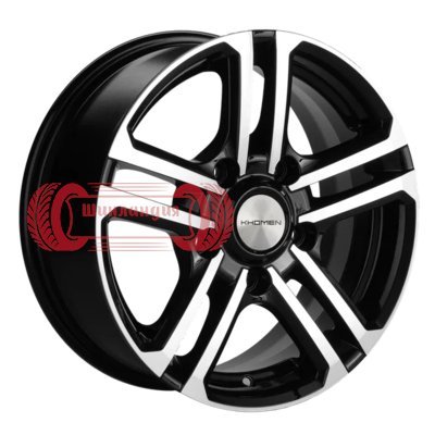 Khomen Wheels KHW1602 (Niva 4x4 Bronto) Black-FP 6.5x16/5x139.7 D98.5 ET35  
