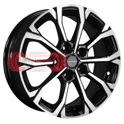 Khomen Wheels KHW1605 (Huyndai/Kia) Black-FP 6.5x16/5x114.3 D67.1 ET44  