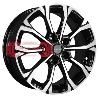 Khomen Wheels KHW1605 (Qashqai/Tiida) Black-FP 6.5x16/5x114.3 D66.1 ET40  