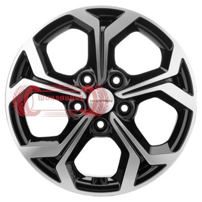 Khomen Wheels KHW1606 (Huyndai/Kia) Black-FP 6.5x16/5x114.3 D67.1 ET43  