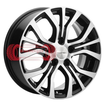 Khomen Wheels KHW1608 (Evolute I-Van) Black-FP 6.5x16/5x110 D67.1 ET40  
