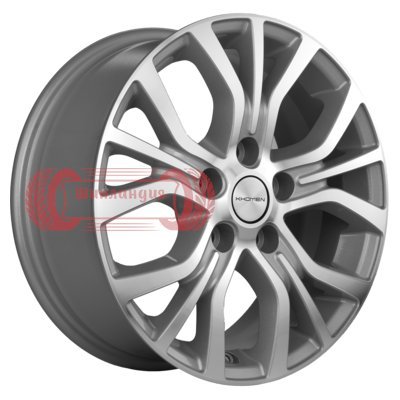 Khomen Wheels KHW1608 (Geely Coolray) F-Silver-FP 6.5x16/5x114.3 D54.1 ET45  