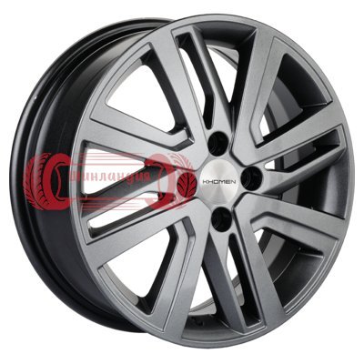 Khomen Wheels KHW1609 (Rio I/Solaris I) G-Silver 6x16/4x100 D54.1 ET48  