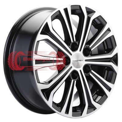 Khomen Wheels KHW1610 (DFM 580) Black-FP 6.5x16/5x110 D67.1 ET45  