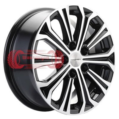 Khomen Wheels KHW1610 (Focus) Black-FP 6.5x16/5x108 D63.3 ET50  