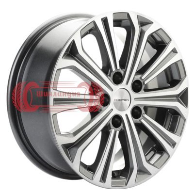 Khomen Wheels KHW1610 (Octavia) Gray-FP 6.5x16/5x112 D57.1 ET50  