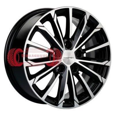 Khomen Wheels KHW1611 (Changan CS35) Black-FP 6.5x16/5x110 D63.3 ET46  