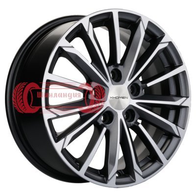 Khomen Wheels KHW1611 (Huyndai/Kia) Gray-FP 6.5x16/5x114.3 D67.1 ET44  