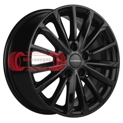 Khomen Wheels KHW1611 (Huyndai/Kia) Black 6.5x16/5x114.3 D67.1 ET44  