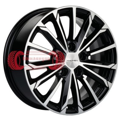 Khomen Wheels KHW1611 (Passat) Black-FP 6.5x16/5x112 D57.1 ET41  