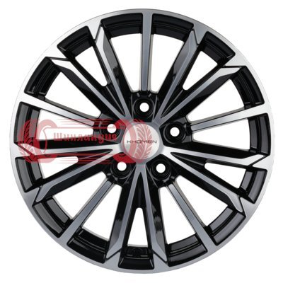 Khomen Wheels KHW1611 (Qashqai) Black-FP 6.5x16/5x114.3 D66.1 ET40  