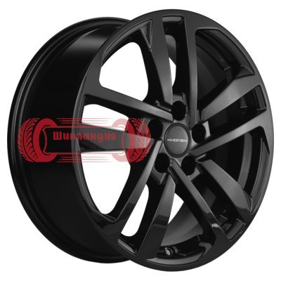 Khomen Wheels KHW1612 (Chery Tiggo 3/Tiggo 3 Pro) Black 6.5x16/5x108 D60.1 ET45  