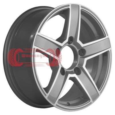 Khomen Wheels KHW1614 (Niva 4x4 Bronto) F-Silver-FP 6.5x16/5x139.7 D98.5 ET35  