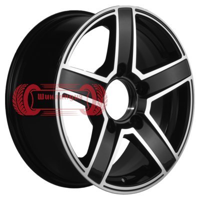 Khomen Wheels KHW1614 (Niva 4x4) Black-FP 6.5x16/5x139.7 D98.5 ET40  
