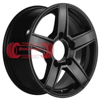 Khomen Wheels KHW1614 (Niva 4x4) Black 6.5x16/5x139.7 D98.5 ET40  