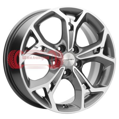 Khomen Wheels KHW1702 (Ford C-Max) Gray-FP 7x17/5x108 D63.35 ET50  