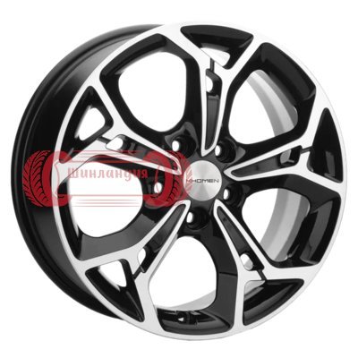 Khomen Wheels KHW1702 (Jolion) Black-FP 7x17/5x114.3 D66.5 ET37  
