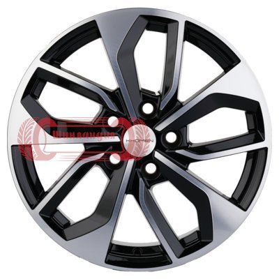 Khomen Wheels KHW1703 (RAV4) Black-FP 7x17/5x114.3 D60.1 ET39  