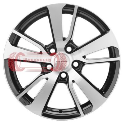 Khomen Wheels KHW1704 (Outlander) Black-FP 7x17/5x114.3 D67.1 ET38  