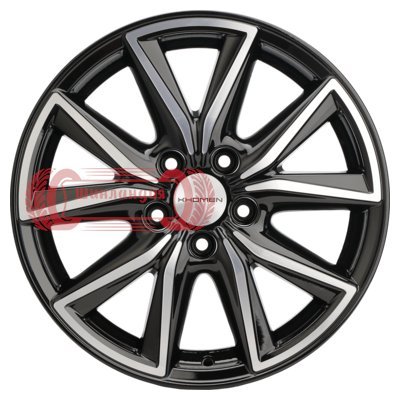 Khomen Wheels KHW1706 (Ford C-Max) Black-FP 7x17/5x108 D63.35 ET50  