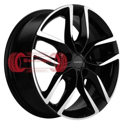 Khomen Wheels KHW1708 (Chery Tiggo 7pro) Black-FP 6.5x17/5x108 D60.1 ET33  