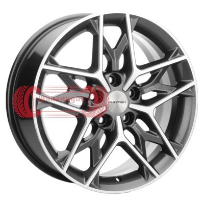 Khomen Wheels KHW1709 (Chery Tiggo 3/Tiggo 3 Pro) Gray-FP 7x17/5x108 D60.1 ET45  