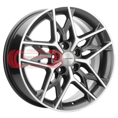 Khomen Wheels KHW1709 (Hyundai Tucson IV/Kia Sportage V) Gray-FP 7x17/5x114.3 D67.1 ET43.5  