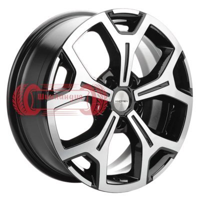 Khomen Wheels KHW1710 (Haval F7/F7x) Black-FP 6.5x17/5x114.3 D64.1 ET40  