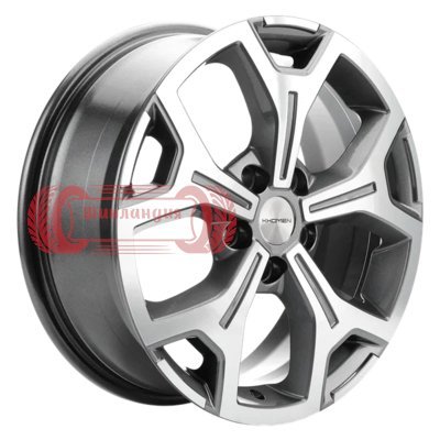 Khomen Wheels KHW1710(2) (VW Multivan) Gray-FP 6.5x17/5x120 D65.1 ET60  